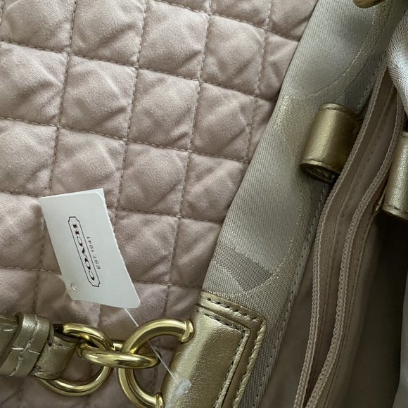 Brand New Gold Coach Purse with Tags! - Picture 4 of 12